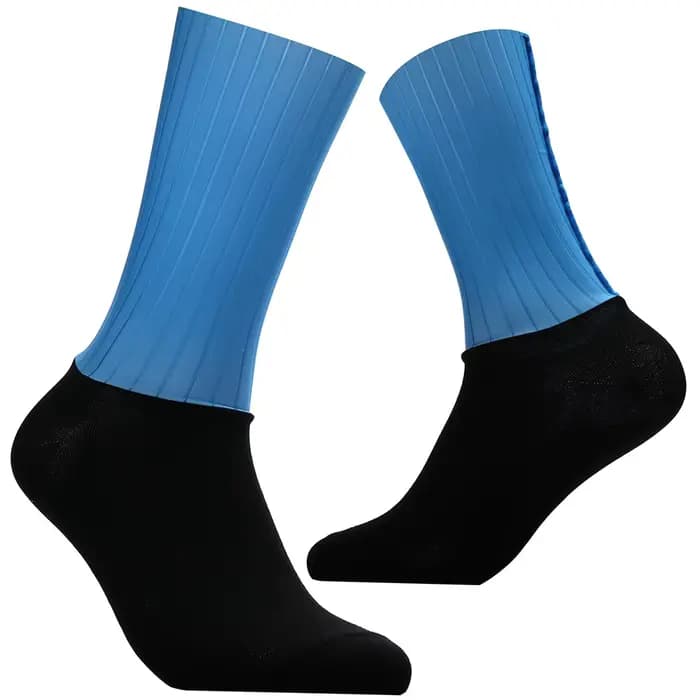 Chaussettes aérodynamiques de l'équipe de vélo
