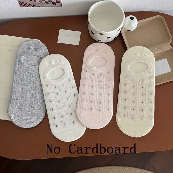 4 paires de chaussettes basses pour femmes