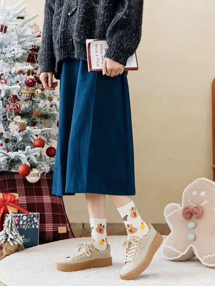 4 paires de chaussettes de noël femme drôle père