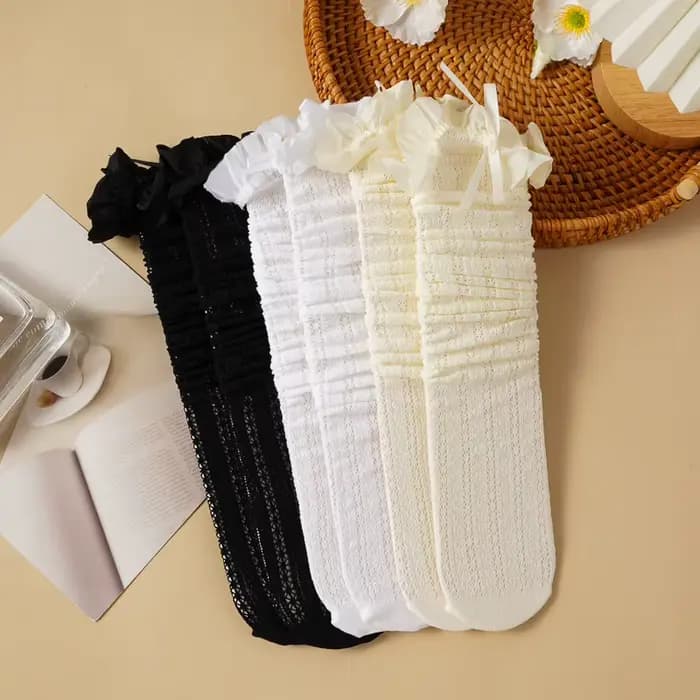 Chaussettes creuses en résille