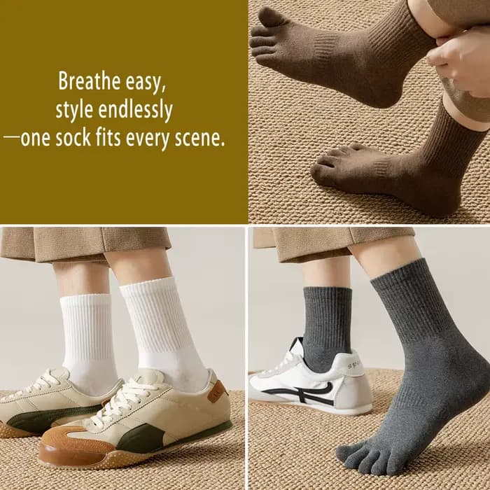 Chaussettes d'hiver à orteils pour hommes
