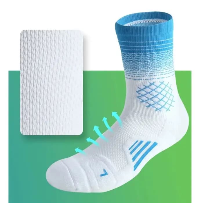 Chaussettes de Sport antidérapantes à séchage rapide, à la mode, pour basket-ball, Football, dégradé de couleur, bas de serviette, bas moyens pour hommes/femmes