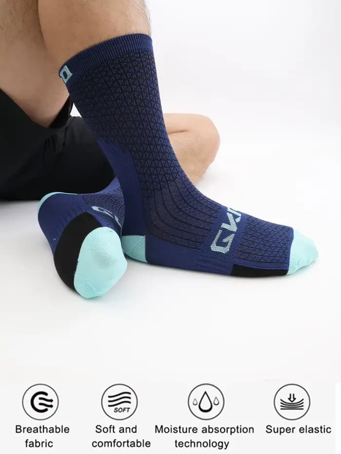 Chaussettes de cyclisme professionnelles respirantes pour hommes et femmes