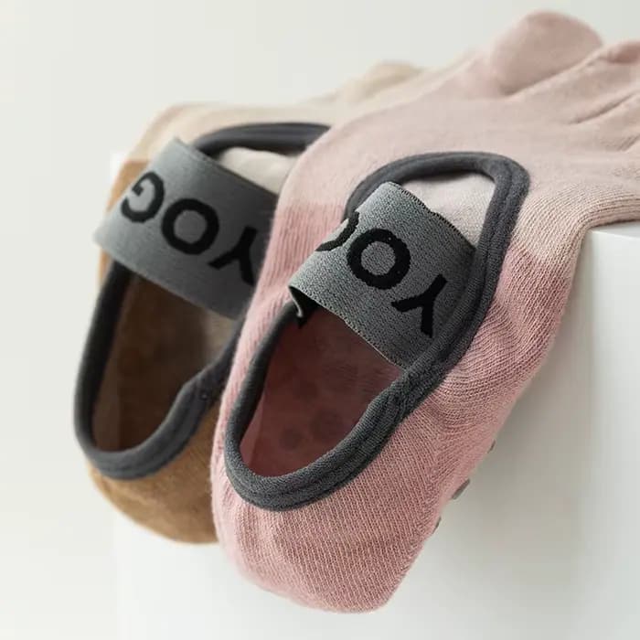 Chaussettes de yoga professionnelles en coton pour femmes