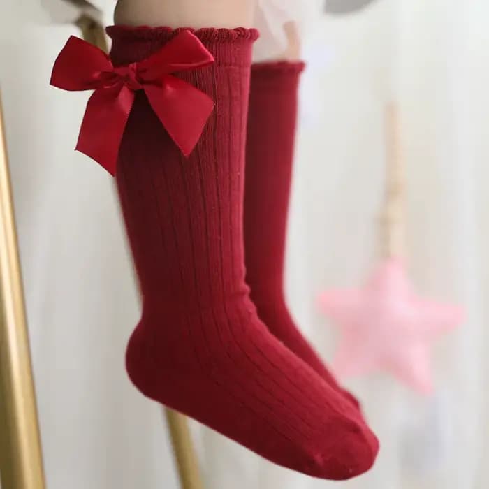 Chaussettes longues pour filles de 0 à 7 ans