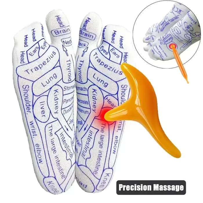 Massage des pieds chaussettes d'acupression
