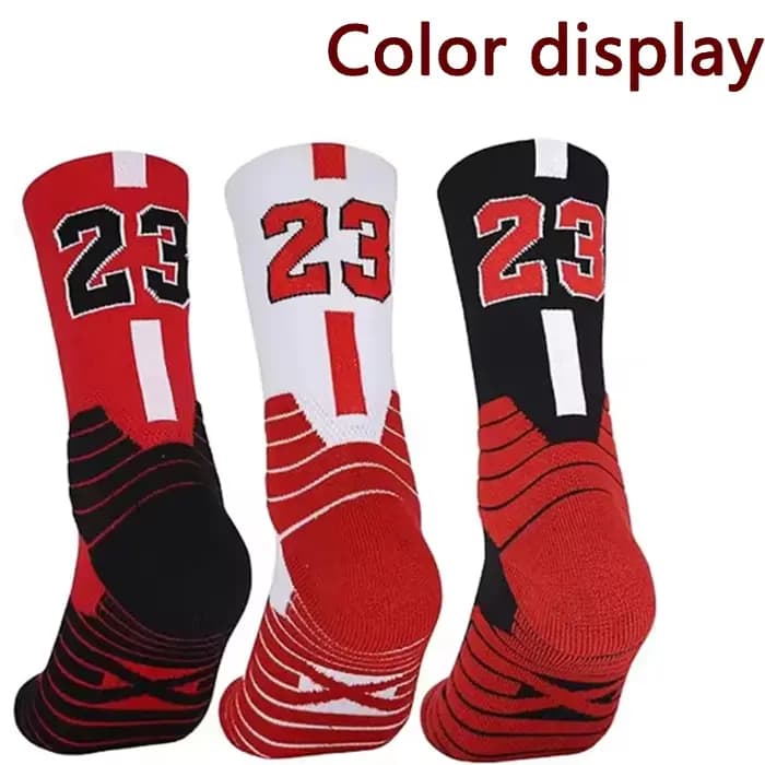 Chaussettes de basket-ball mi-longues pour hommes
