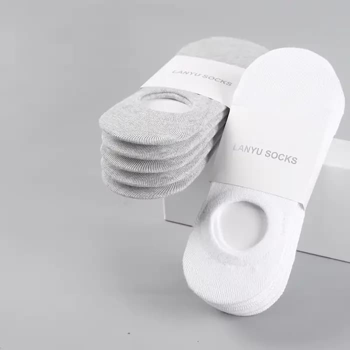 Chaussettes invisibles en coton pour hommes