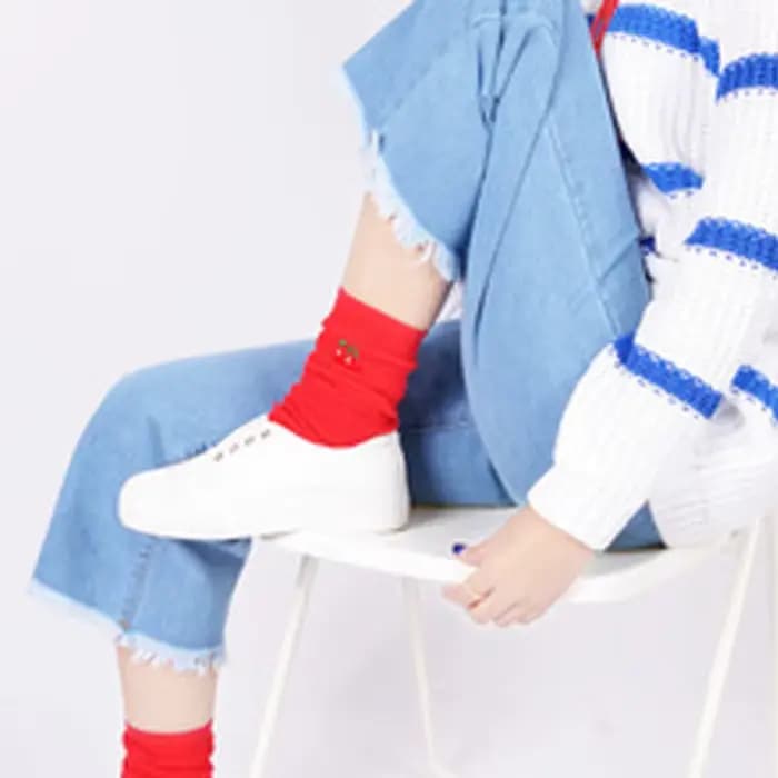Chaussettes couleur bonbon pour femmes
