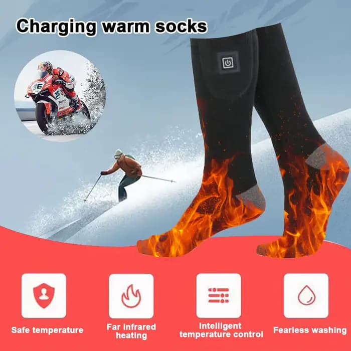 Chaussettes chauffantes d'hiver