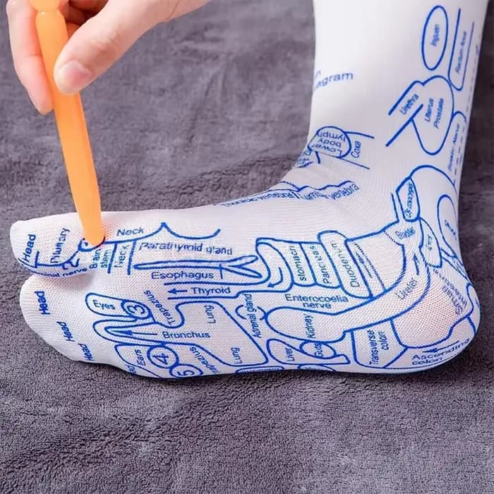 Massage des pieds chaussettes d'acupression