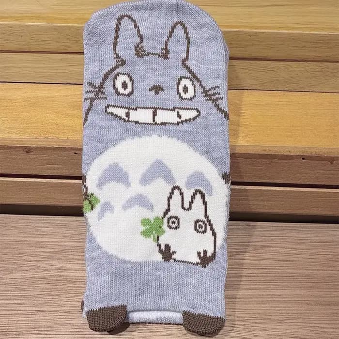 Chaussettes chat gris dessin animé japonais
