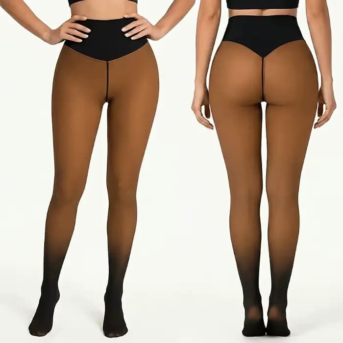 Collants thermiques grande taille pour femmes