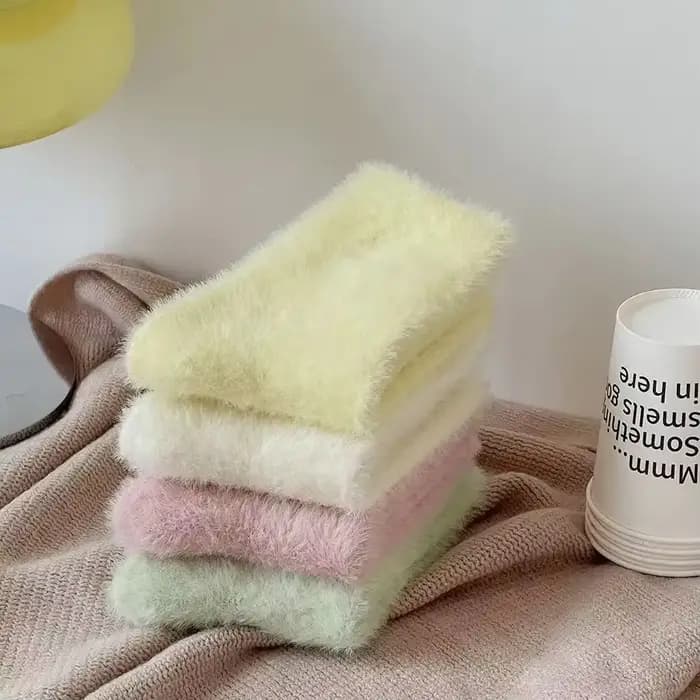 Chaussettes mi-tube épaisses pour femmes