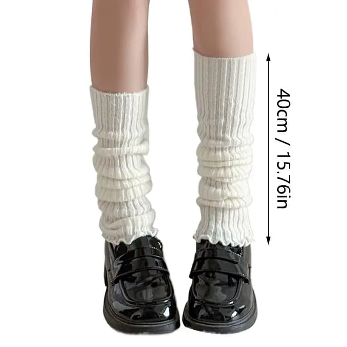 Nouveaux chauffe-jambes Lolita tricotés pour femme