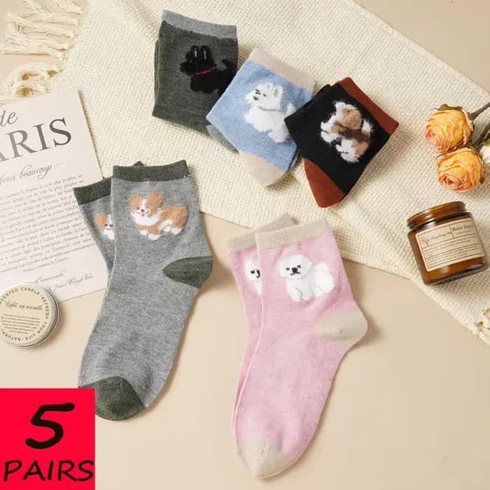 Chaussettes mi-mollet 100% coton pour femmes