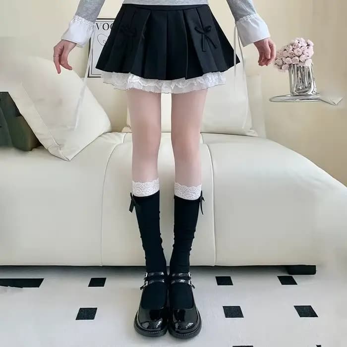Chaussettes pour femmes printemps été dentelle