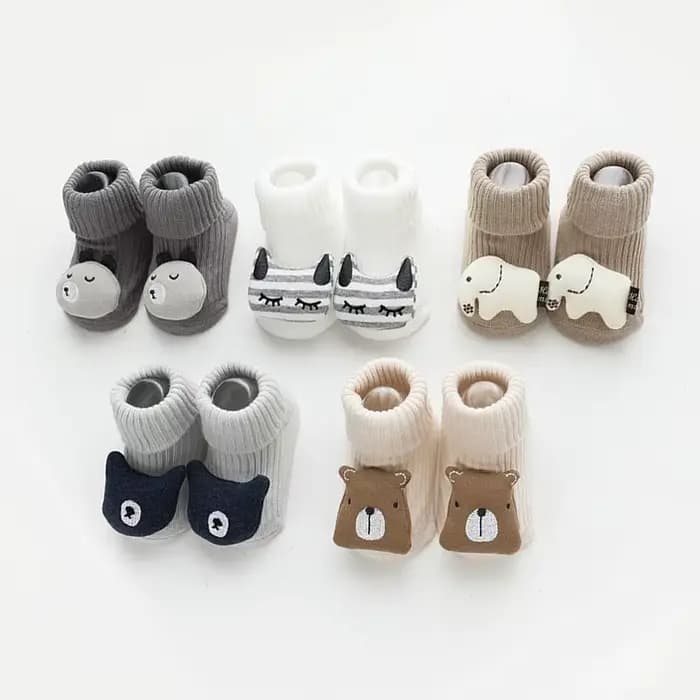 Chaussettes antidérapantes en coton pour bébé
