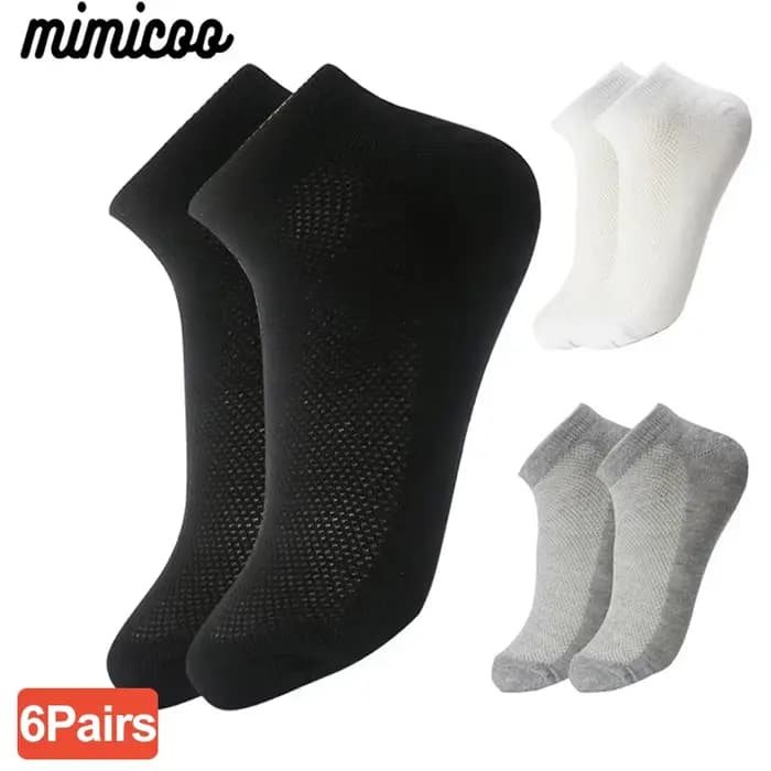 6 paires de chaussettes respirantes pour hommes