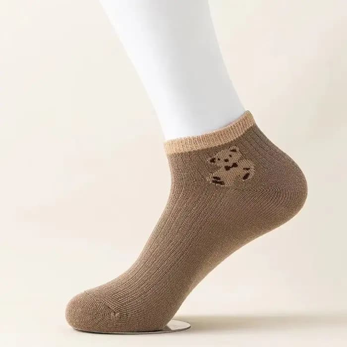5 paires de chaussettes courtes pour femmes