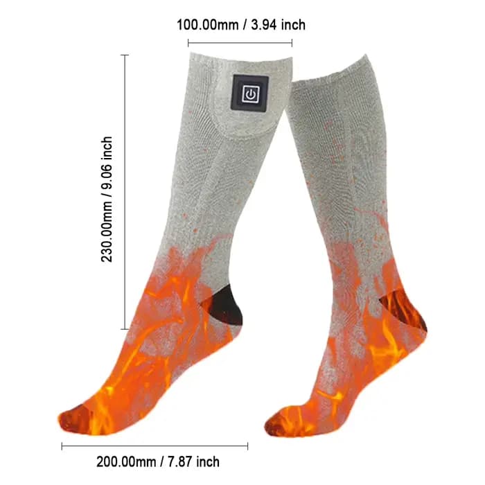 Chaussettes chauffantes d'hiver