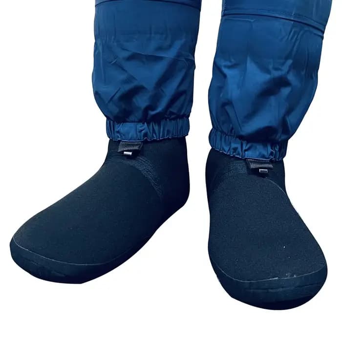 Chaussettes de pataugeoire en néoprène dense imperméable à l'eau Booties-4mm de pêche Wader's Stockingfoot pour plongée natation surf (une paire)