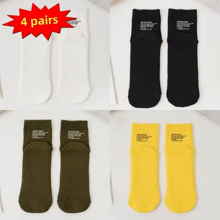 4 paires de chaussettes en coton pour hommes