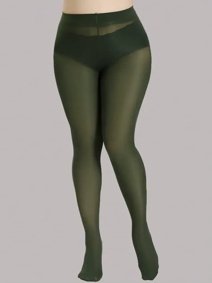 Une paire de collants noirs pour femmes, grande taille, mode, grande taille