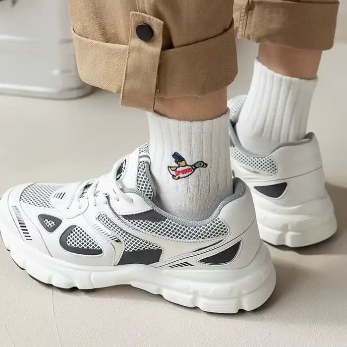 4 paires/boîte de chaussettes pour hommes