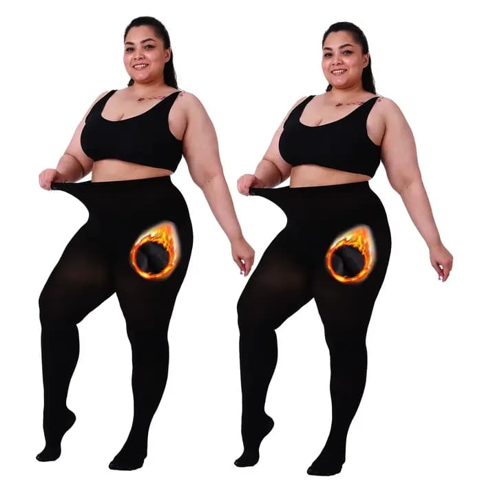 Collants doublés polaire 200D pour femmes