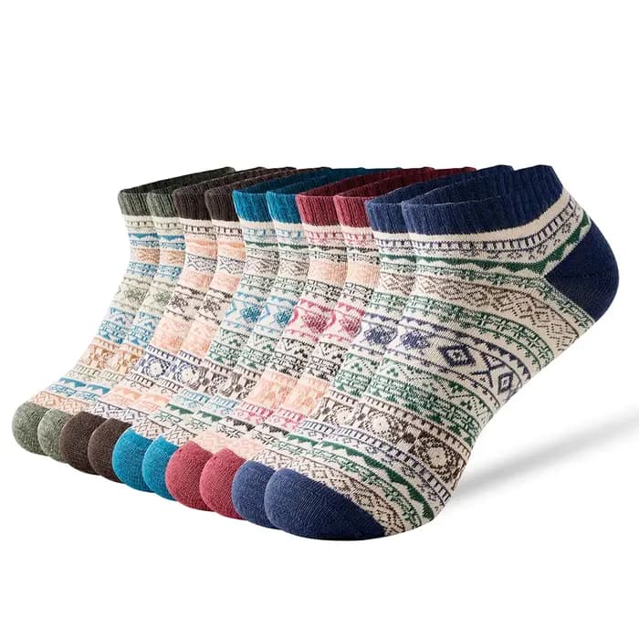 5 paires de chaussettes courtes pour hommes de haute qualité