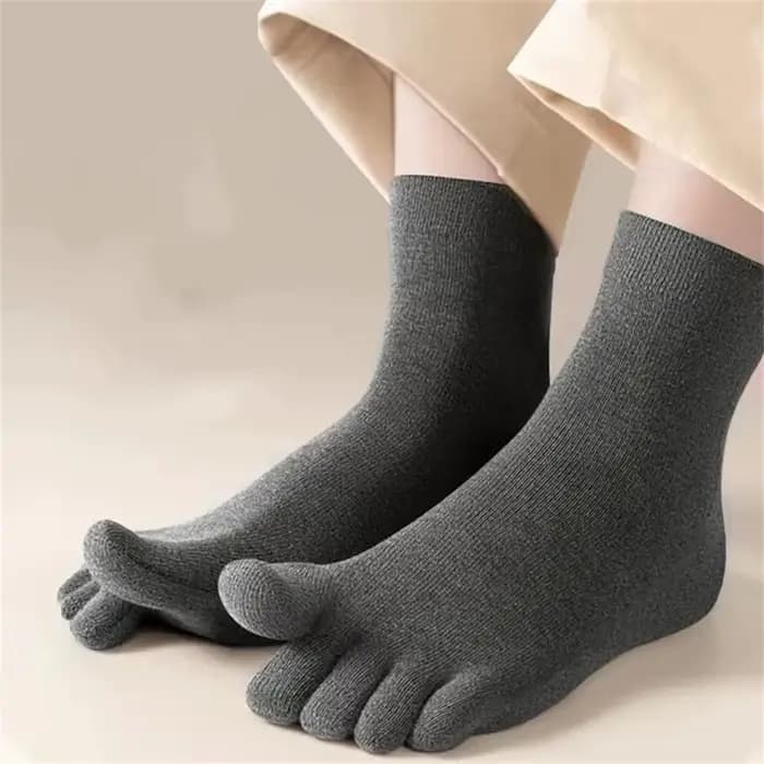 Chaussettes en coton à cinq doigts pour hommes