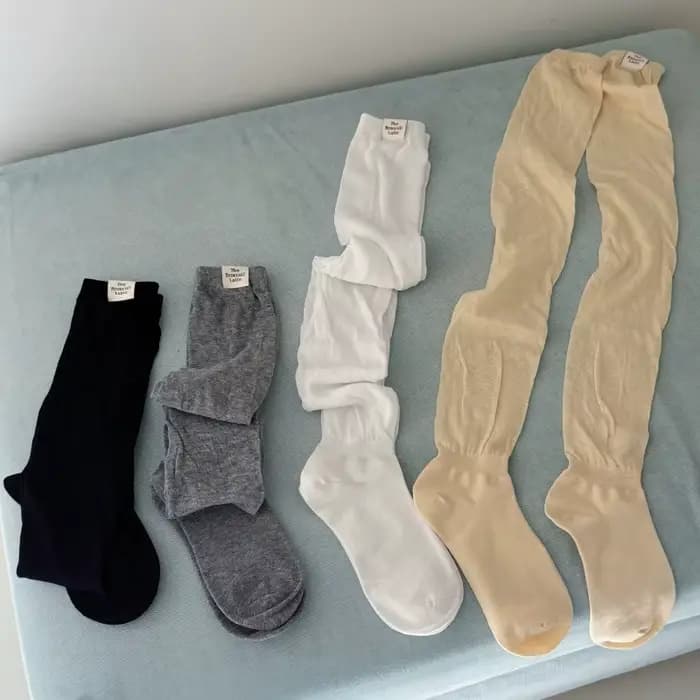 Chaussettes coréennes montantes pour femmes