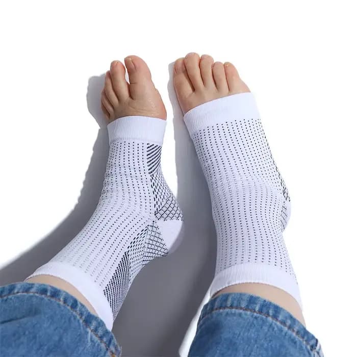 Chaussette de Compression à bout ouvert, protection de l'arthrite du talon, manchon de pansement élastique en Nylon, chaussettes de protection, manches de pied, chaussettes serrées décontractées
