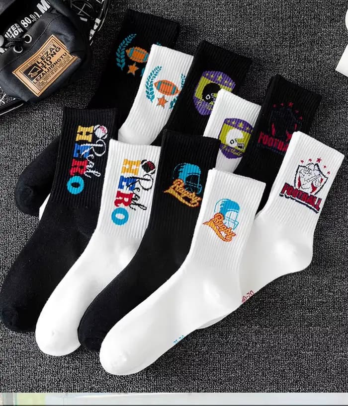 10 paires de chaussettes de sport à la mode pour Couple