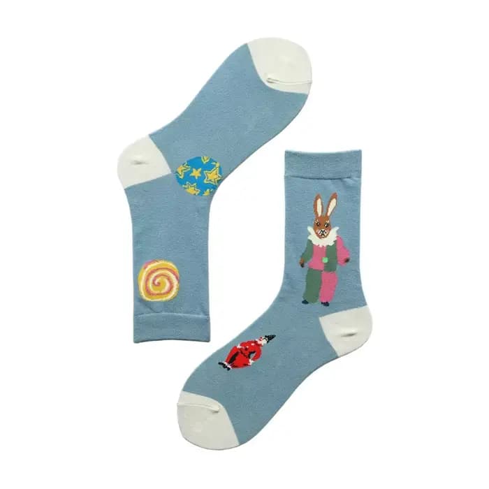 Forêt conte de fées chaussettes automne