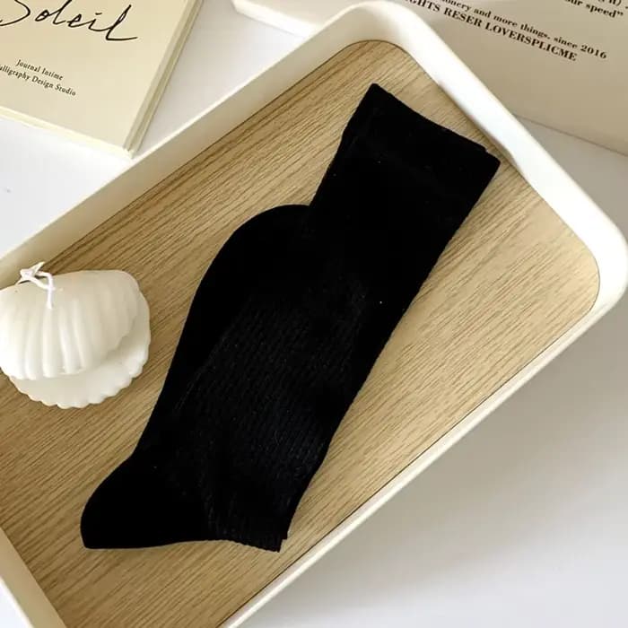 Chaussettes côtelées colorées pour femmes, chaussettes souples pour femmes, chaussettes à tube haut, printemps, été, No Pilling, Goo Streetwear