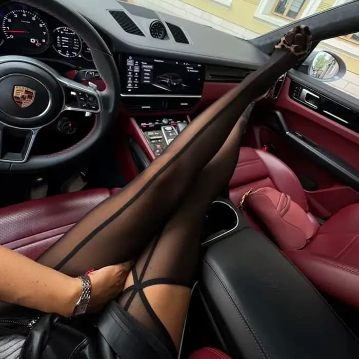 Collants ligne noire Sexy pour femmes