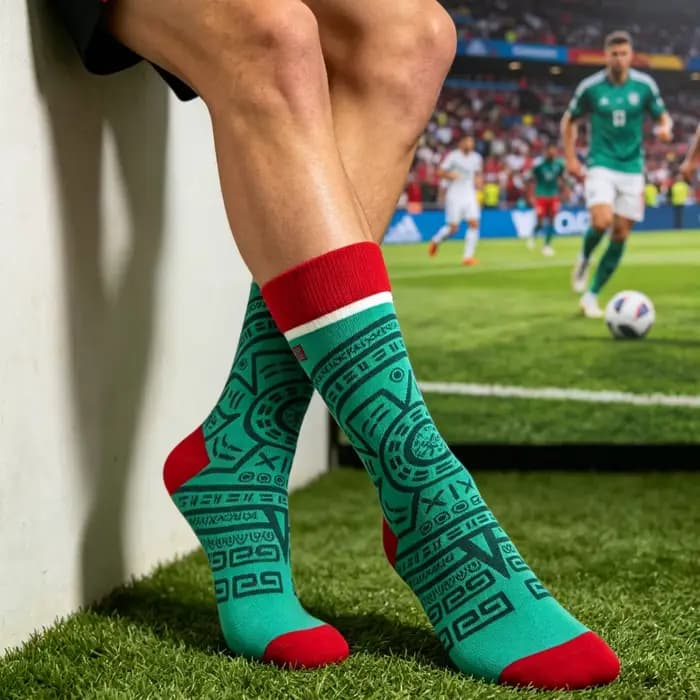 【1 paire】 Chaussettes pour supporters de football