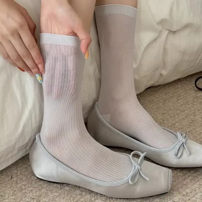 Chaussettes en soie pour femmes