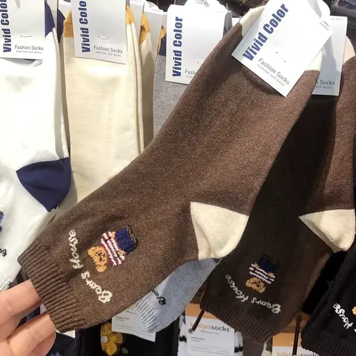 Chaussettes mignonnes en coton pour femmes