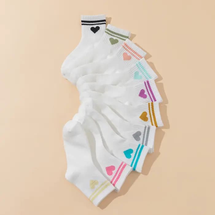 10 paires de chaussettes blanches pour enfants