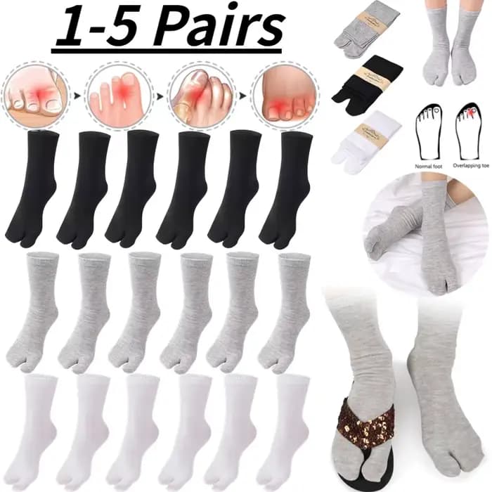 Chaussettes japonaises à bout ouvert pour hommes et femmes