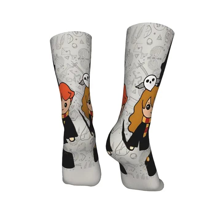 H-harry p-potter bas Kawaii chaussettes femmes hommes