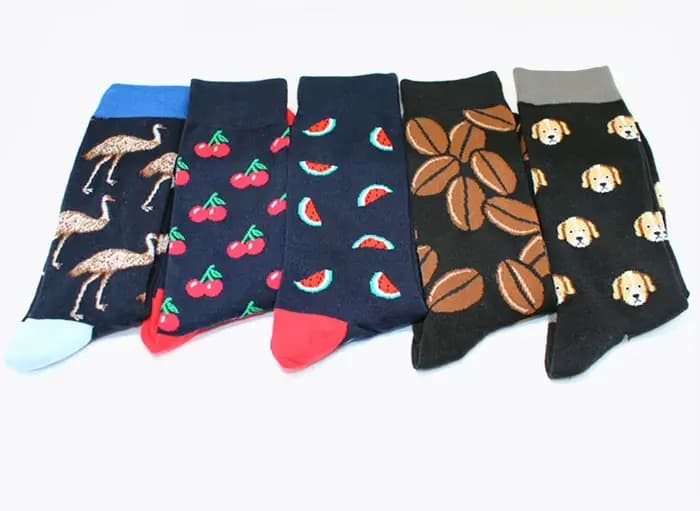Harajuku heureux hommes chaussettes drôle