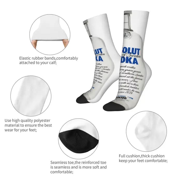 Chaussettes amusantes aAbsolut Vodka aAbsolut Vdka9