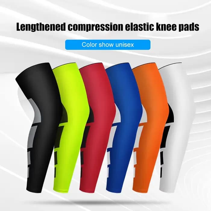 Manchons de compression de jambe, manchon de jambe complète, genouillère longue, soutien du genou, protection du basket-ball, du football, du volley-ball, du cyclisme, pour hommes et femmes