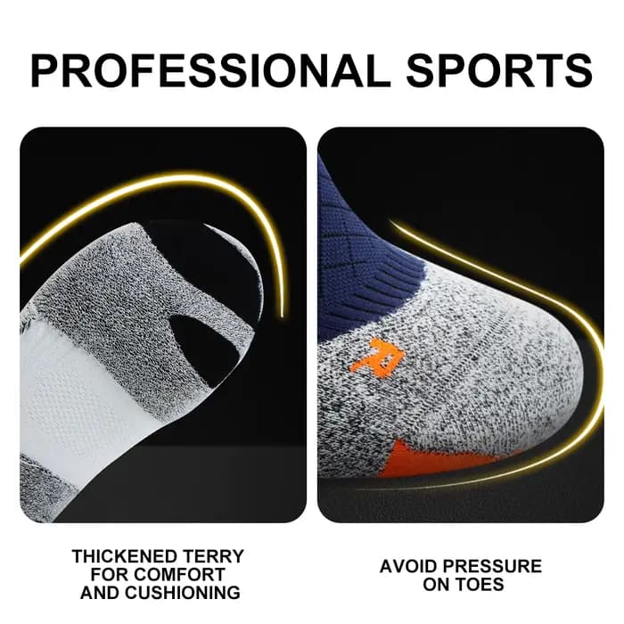 WRELS COOLMAX Chaussettes de compression respirantes pour sport