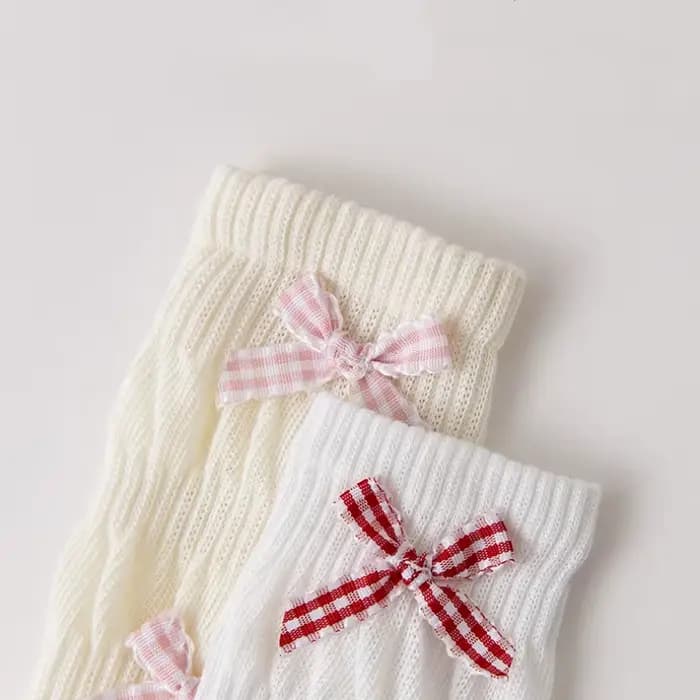 Chaussettes longues en coton pour filles