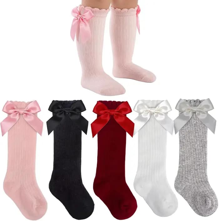 Chaussettes hautes pour bébé fille